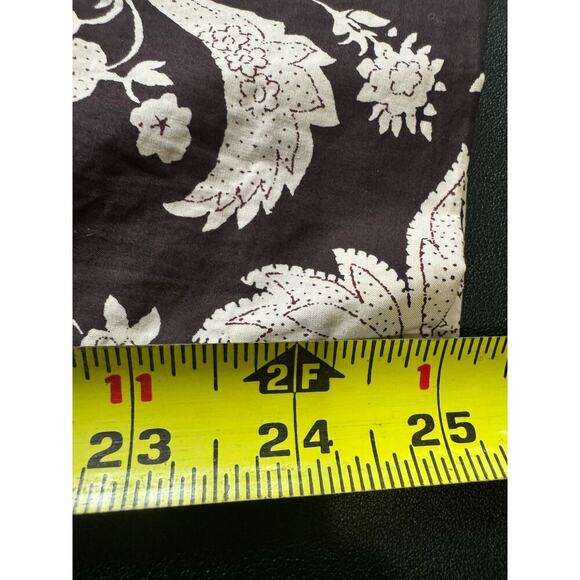 Rebecca Taylor NWOT Paisley Jumpsuit Belted Waist Puff Sleeves Espresso Size XS - Picture 12 of 12